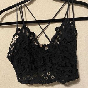 FP Movement by Free People Black Lace Bandeau
